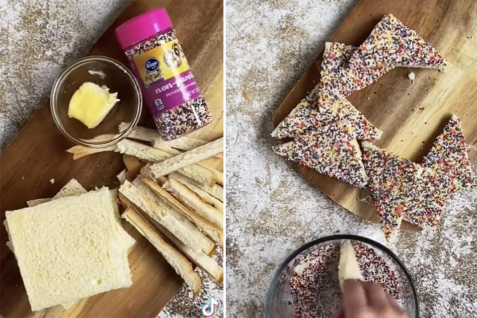 TikTok @theforeignfork fairy bread