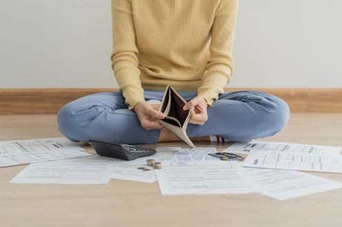 <span class="caption">There are plenty of budgeting techniques to choose from.</span> <span class="attribution"><a class="link " href="https://www.shutterstock.com/image-photo/stressed-problem-business-person-woman-holding-2037109091" rel="nofollow noopener" target="_blank" data-ylk="slk:Kmpzzz/Shutterstock;elm:context_link;itc:0;sec:content-canvas">Kmpzzz/Shutterstock</a></span>