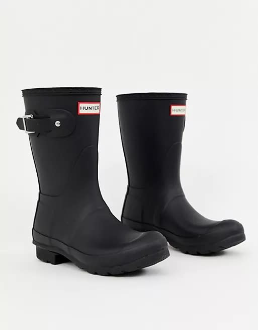 Hunter Original short vegan wellington boots in black (HK$1,166.99)