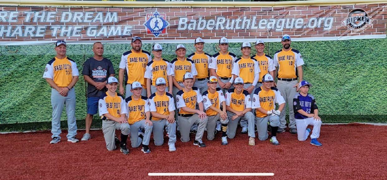 Members of the Weymouth Cal Ripken 12U World Series team pose. Weymouth was runner-up at the recent tournament in Waterville, Maine.