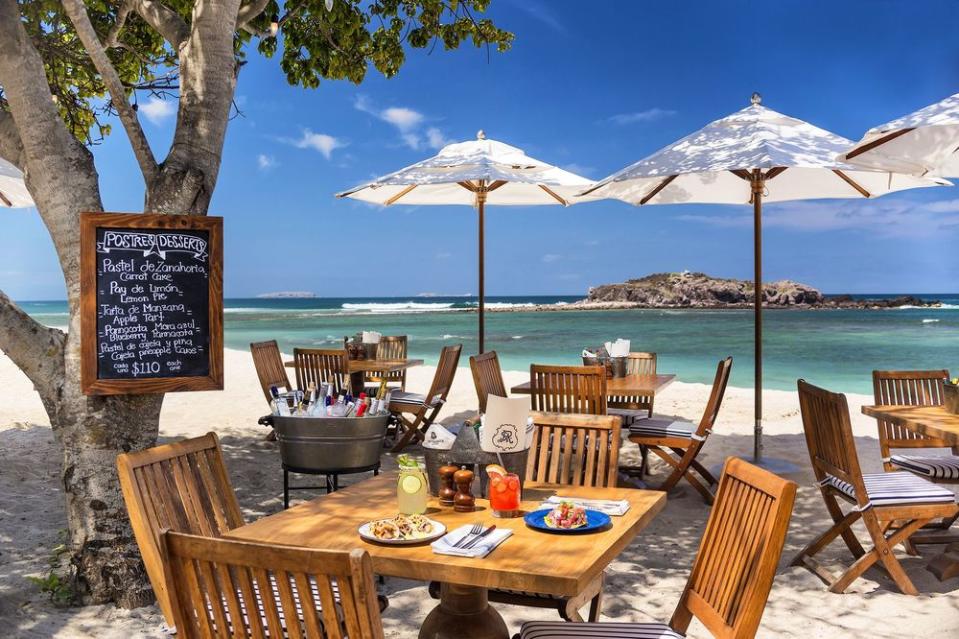 Beach dining at St. Regis Punta Mita Resort