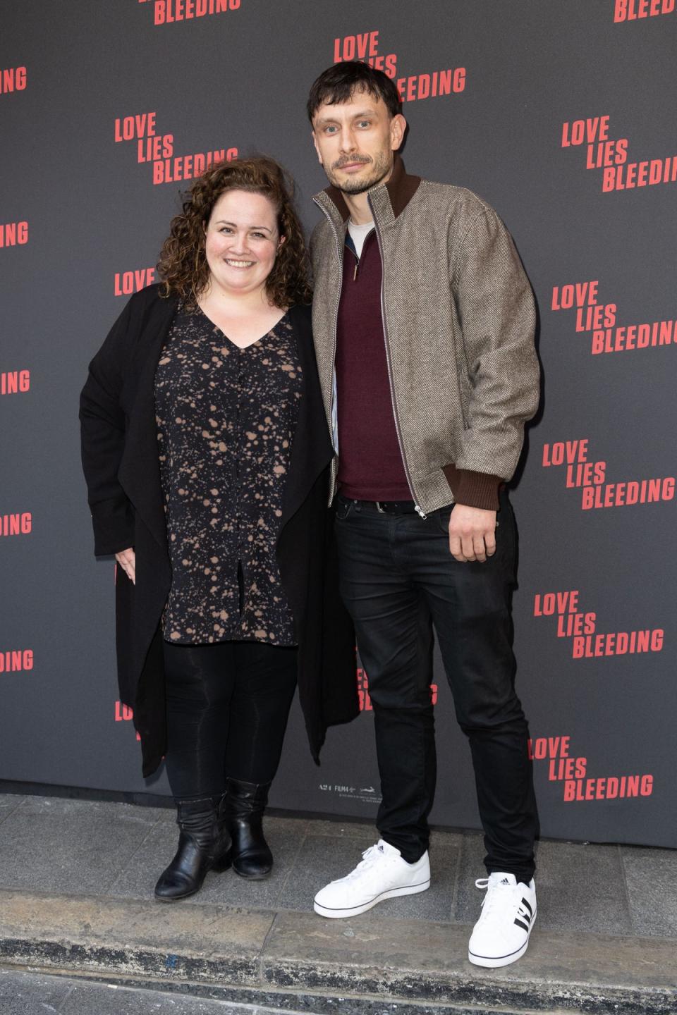 Baby Reindeer stars Jessica Gunning (L) and Richard Gadd (L) at the Love Lies Bleeding screening (TheBlackPhotographer)