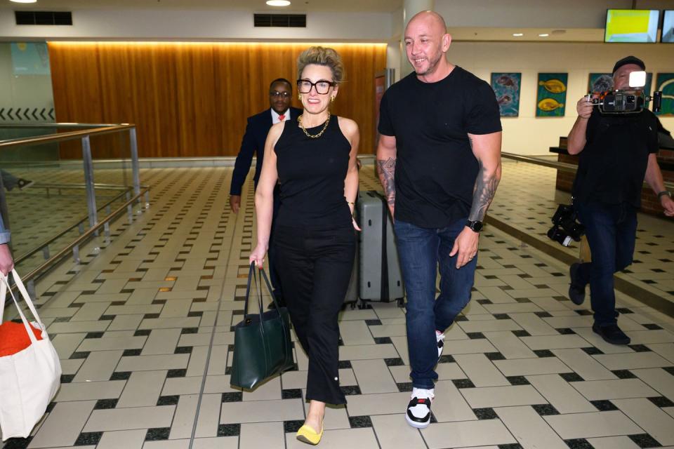 grace dent arrives in australia for i'm a celebrity get me out of here