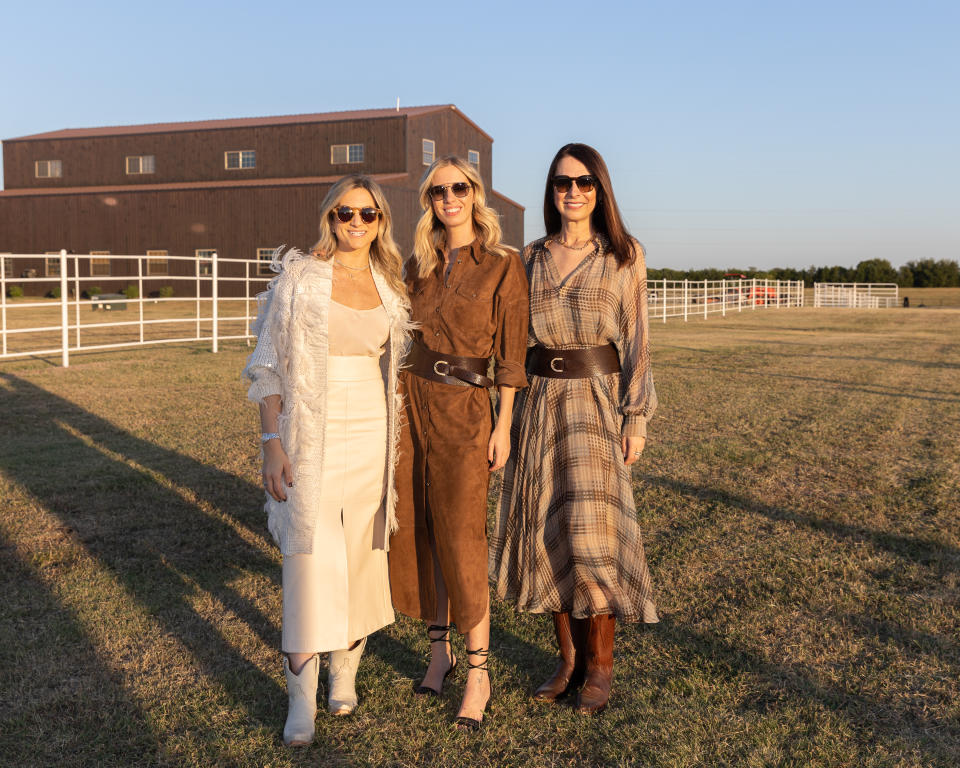 Carolina Cucinelli with Lana Todorovich and Jodi Kahn at the dinner.