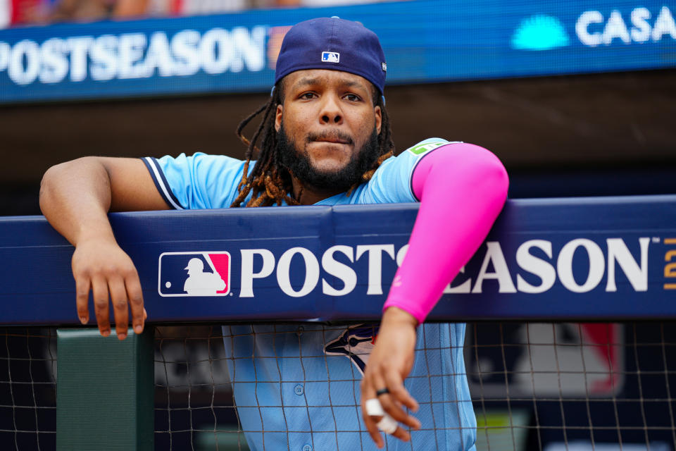 多倫多藍鳥Vladimir Guerrero Jr.。（Photo by Daniel Shirey/MLB Photos via Getty Images）