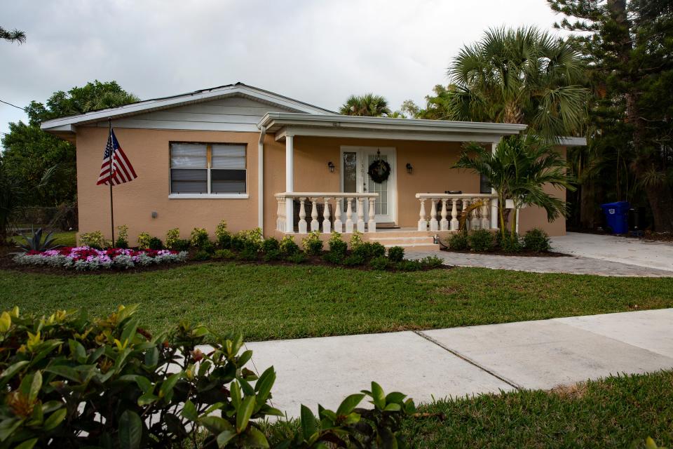 The Alpha House, the first transitional home in Collier County for homeless veterans is pictured on Tuesday, Jan. 14, 2020, in River Park. 