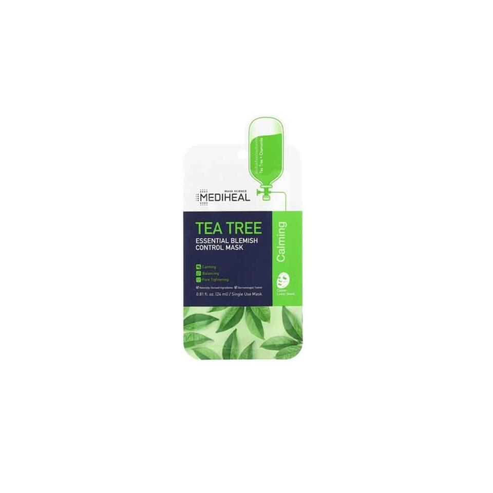 <p><a href="https://go.redirectingat.com?id=74968X1596630&url=https%3A%2F%2Fsokoglam.com%2Fproducts%2Fmediheal-tea-tree-essential-blemish-control-sheet-mask&sref=https%3A%2F%2Fwww.seventeen.com%2Fbeauty%2Fmakeup-skincare%2Fg25412945%2Fface-mask-for-acne%2F" rel="nofollow noopener" target="_blank" data-ylk="slk:Shop Now;elm:context_link;itc:0;sec:content-canvas" class="link ">Shop Now</a></p><p>Tea Tree Essential Blemish Control Sheet Mask</p><p>$9.95</p><p>sokoglam.com</p>