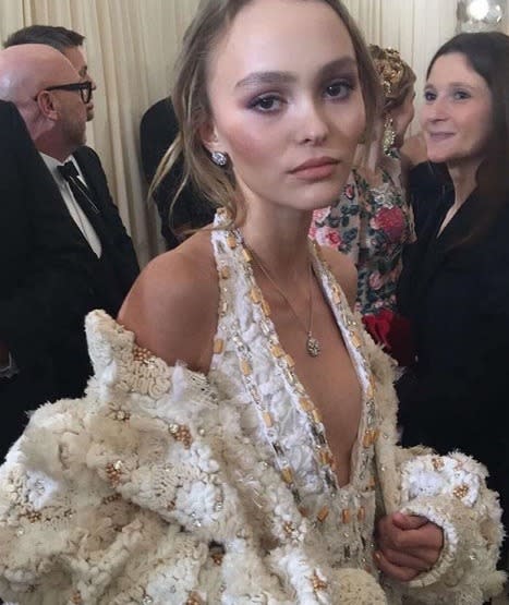 Only Lily-Rose Depp could pull off a super chic Chanel bomber jacket…