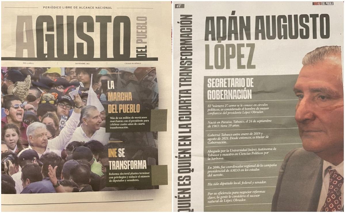 Distribuyen el periódico "Augusto del pueblo"