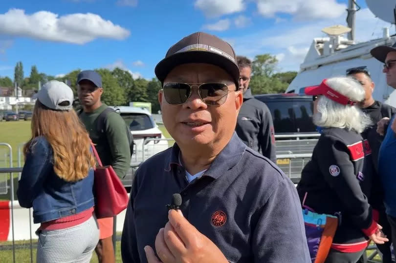 Steven Souksavath, 58, from California, who is queuing for Wimbledon for the first time