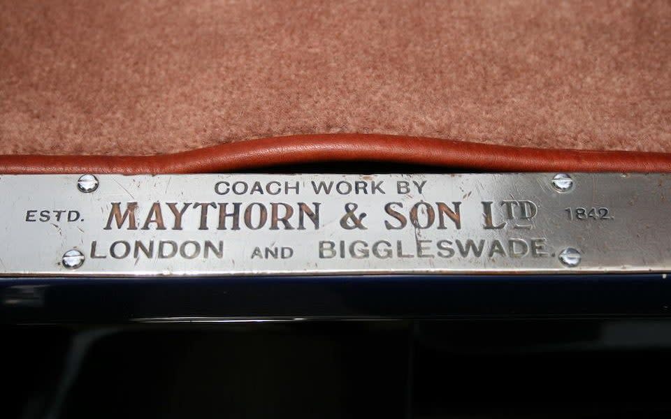 plaque for Maythorn coachworks