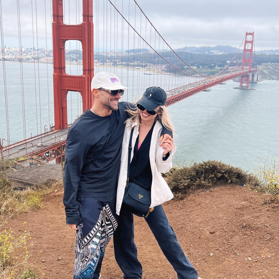 MAFS’ Brent Vitiello and his girlfriend Taylor Davey in San Francisco.