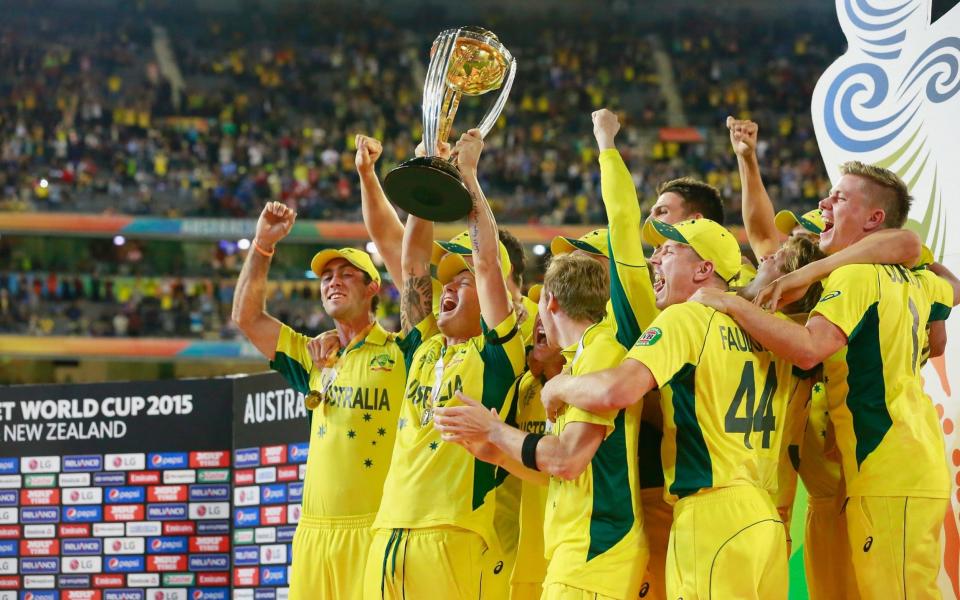 Australia lift the trophy four years ago and now have five World Cup triumphs to their name - Getty Images Contributor