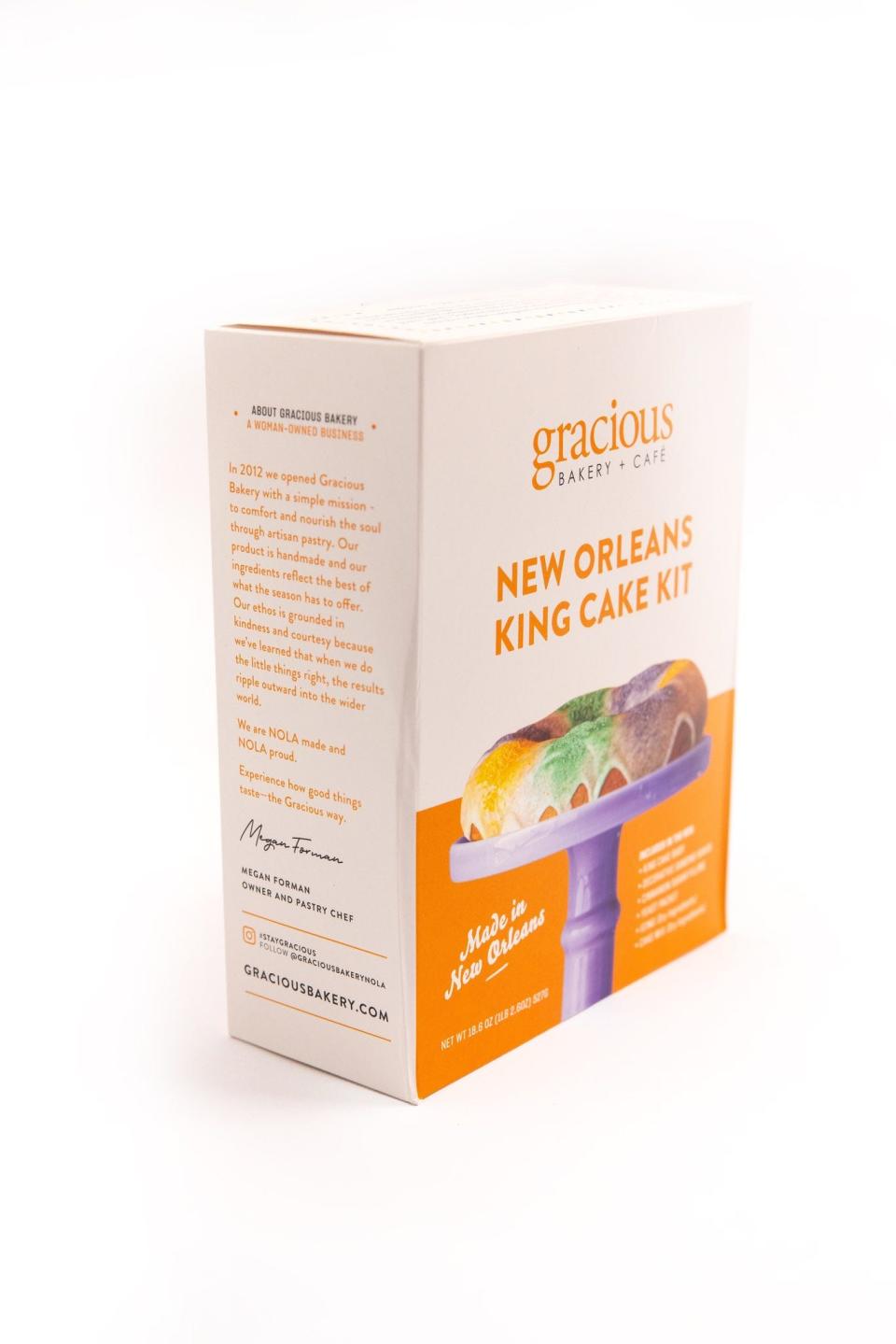 A King Cake kit from Gracious Bakery in New Orleans
