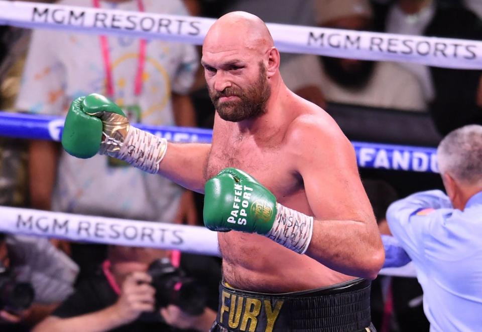 Tyson Fury defeated Deontay Wilder in October  (AFP via Getty Images)