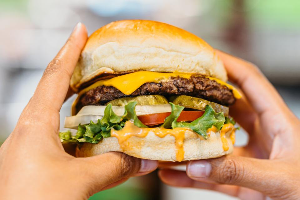 The Our Burger at Wahlburgers.