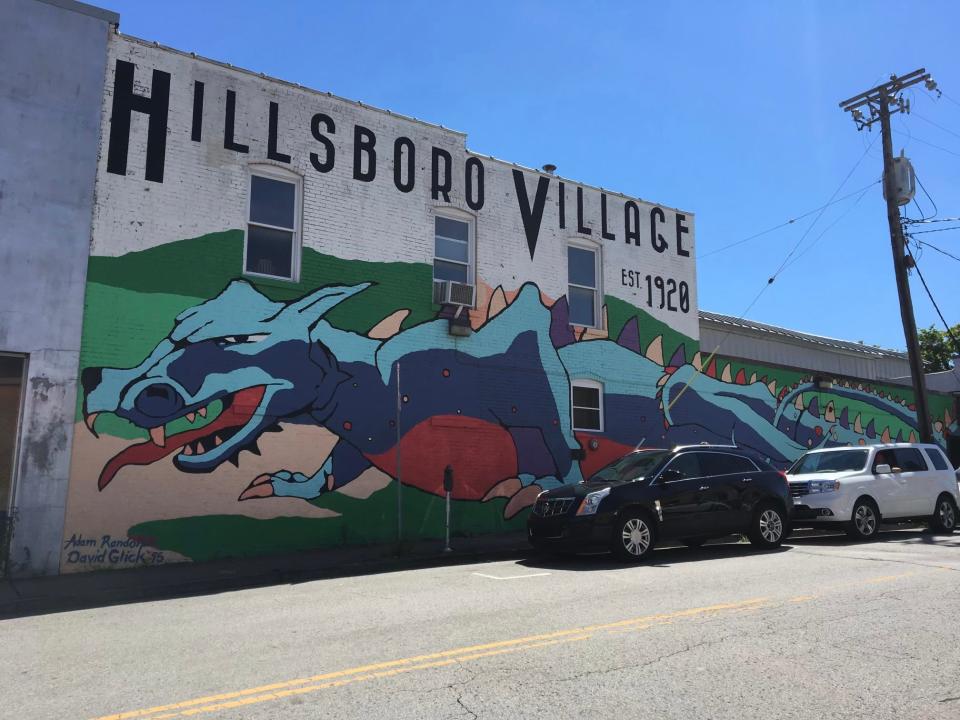 A mural in Hillsboro Village in Nashville, Tennessee.