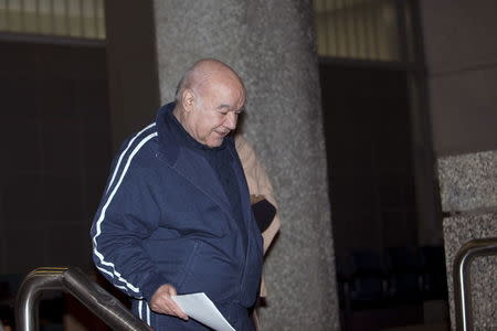 Bahram Mechanic leaves Federal Detention Center Houston in Houston, Texas January 17, 2016. REUTERS/Daniel Kramer