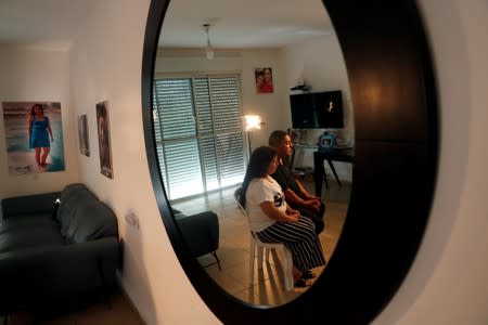 Shir and Herzl Hajaj, whose daughter was killed in a 2017 Palestinian truck ramming attack in Jerusalem, are seen during an interview with Reuters in their home in the Israeli settlement of Maale Adumim, in the occupied West Bank