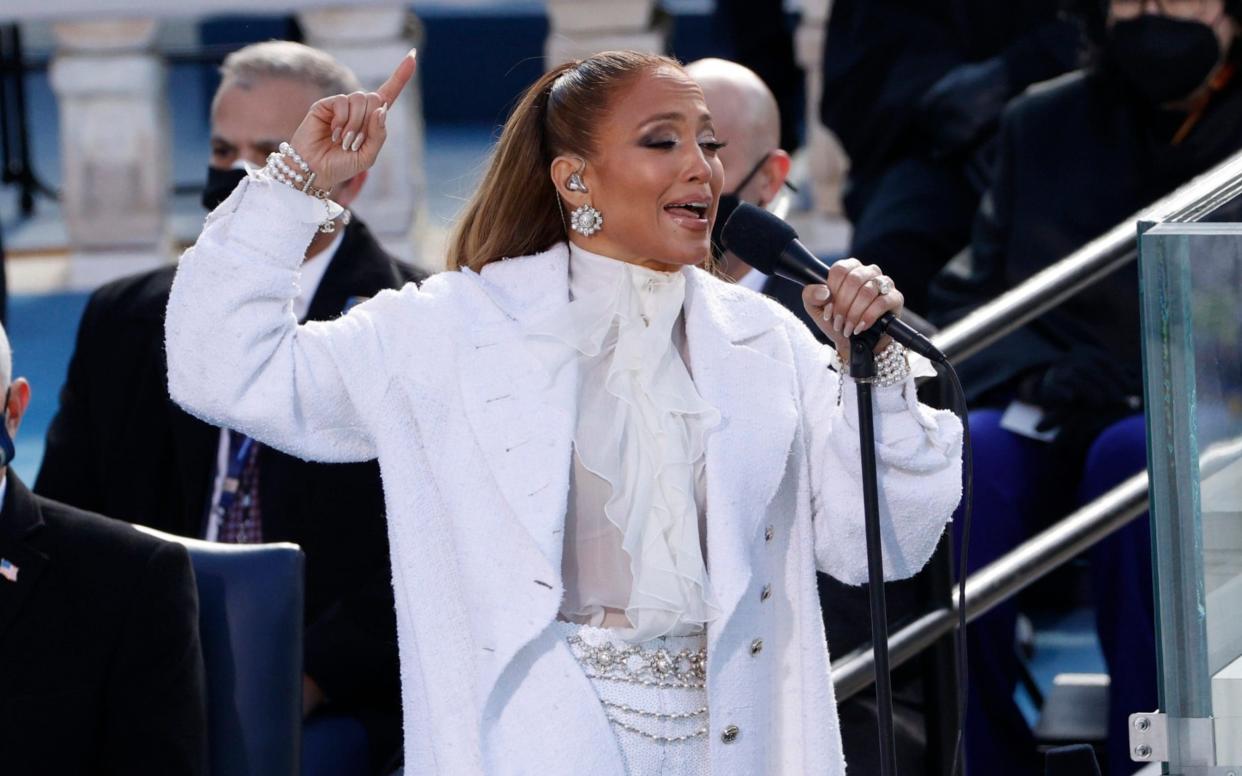 Jennifer Lopez performs at Joe Biden's Inauguration - Reuters