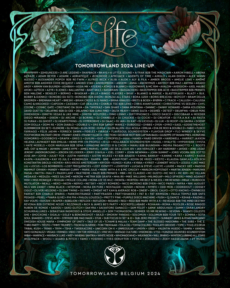 Tomorrowland Drops 2024 Lineup With More Than 400 Artists, Including
