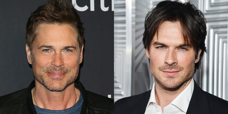 <p> Despite being older, Lowe could be the identical twin of Somerhalder. From their jagged bone structure, to their piercing blue eyes. We can't believe the two actors aren't related. </p>