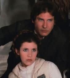 The pair playing Han Solo and Princess Leia. Source: Star Wars