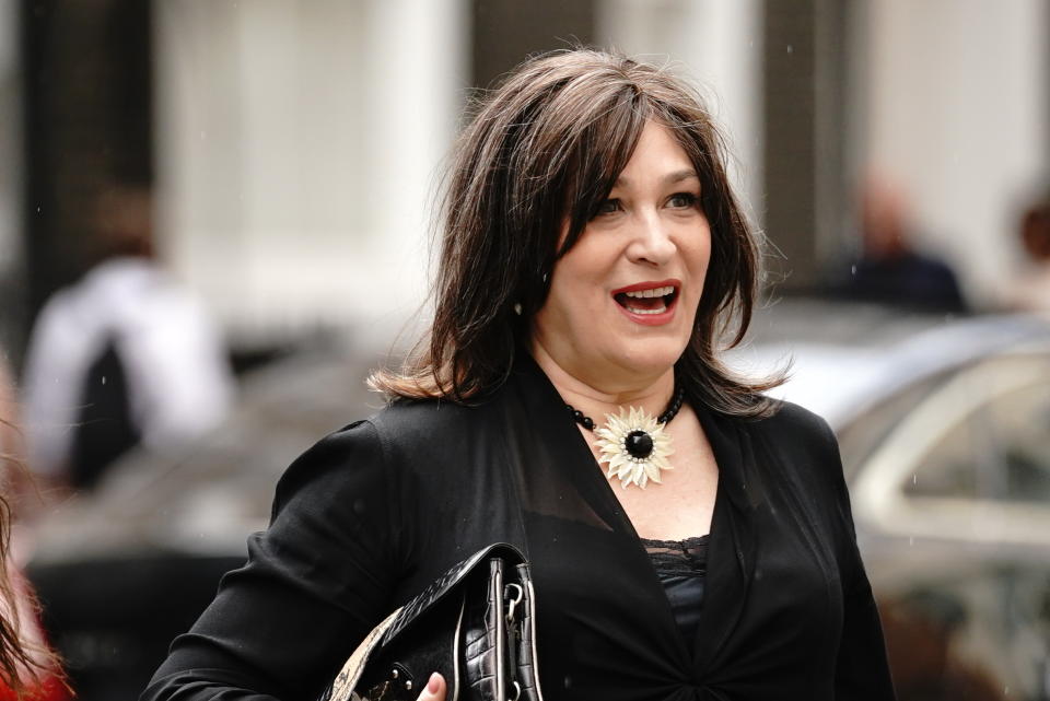 Sarah Vine arrives for the Rupert and Lachlan Murdoch annual party at Spencer House, St James' Place in London. Picture date: Thursday June 22, 2023. (Photo by Victoria Jones/PA Images via Getty Images)