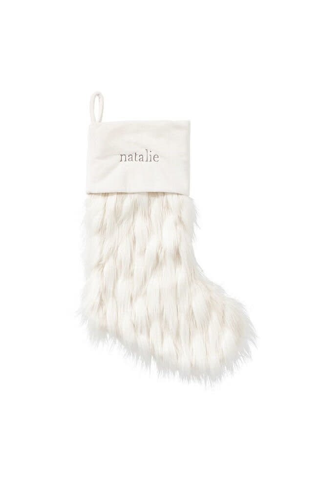 Faux Llama Fur Stocking