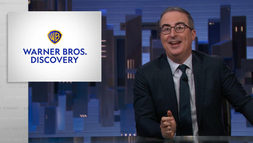 John Oliver on Warner Bros. Discovery