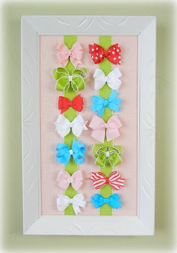 Handiworking: Hair Bow Organizer