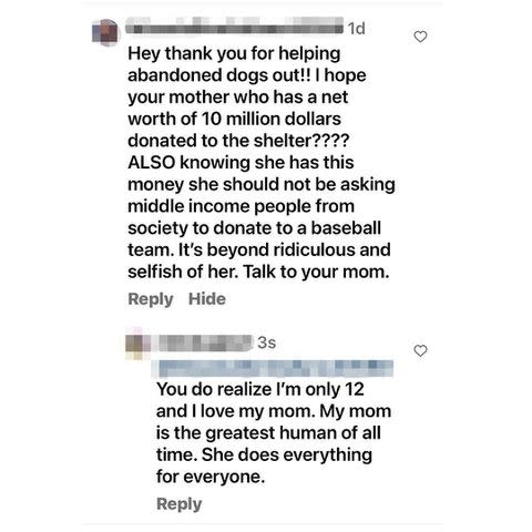 <p>alyssa milano/ Instagram</p> Alyssa Milano shared screenshots of her son's response to a troll on Instagram