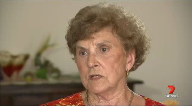 Valeria's neighbour, Shirley Faulds, pictured), believes the murderers will be caught. Photo: 7 News