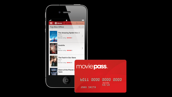 MoviePass card and smartphone app.