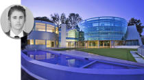 Just because Bieber’s renting, doesn’t mean he isn’t paying a pretty penny for this posh Beverly Hills pad. It’s known as the “Salad Spinner house” and has six-bedroom, seven bathrooms, a seven-car garage, infinity pool, and a glass-enclosed yard. It’s situated on almost an acre of land, which means that neighbors may not be as bothered by the singer’s antics as they were when he lived in Calabasas. 
