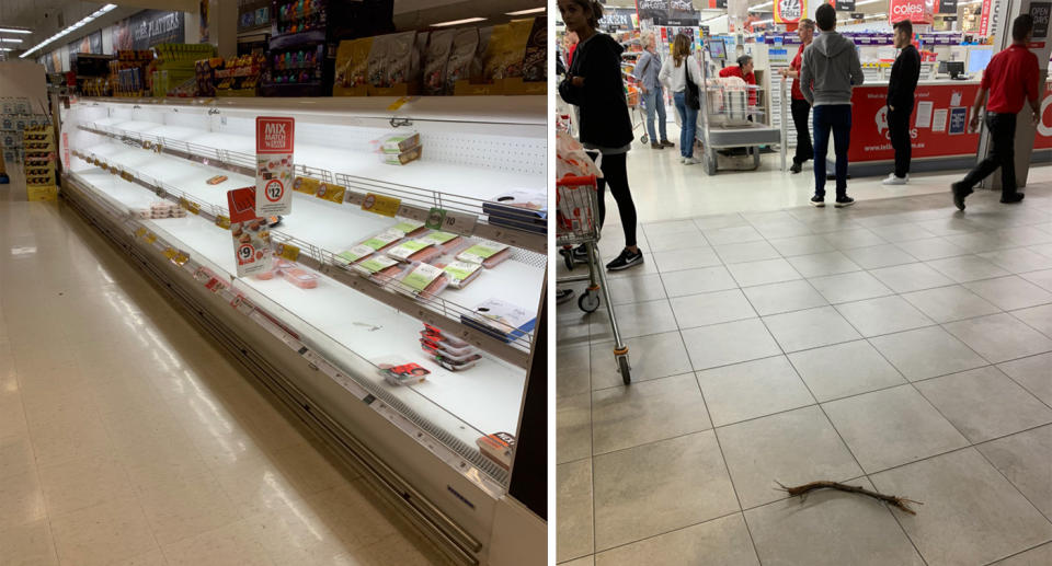 Coles has implored shoppers to respect staff and others. Source: Supplied 