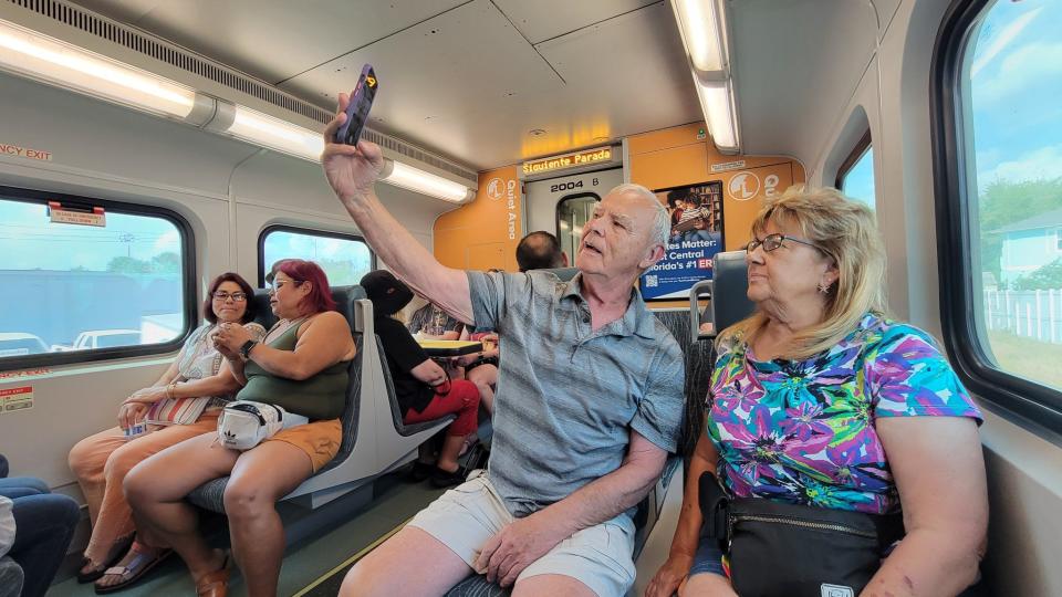The Central Florida commuter train line provided free rides to residents as part of a special service on March 4.