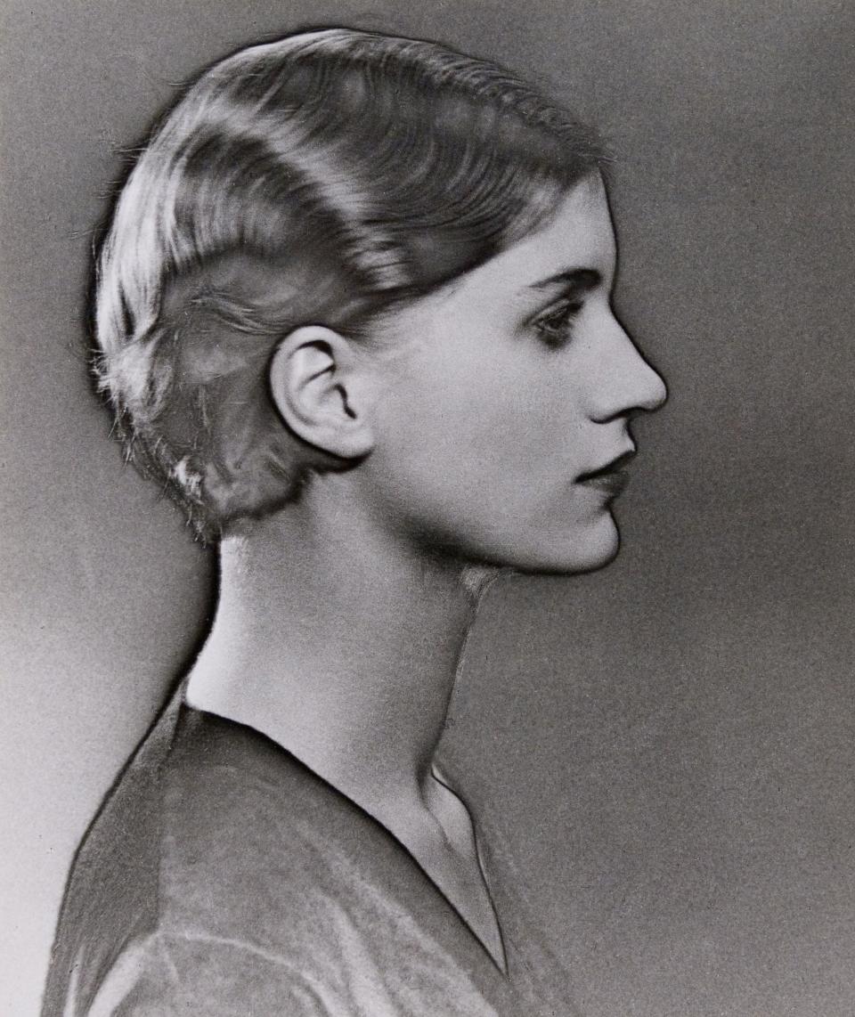 Solarized portrait of Lee Miller by Man Ray