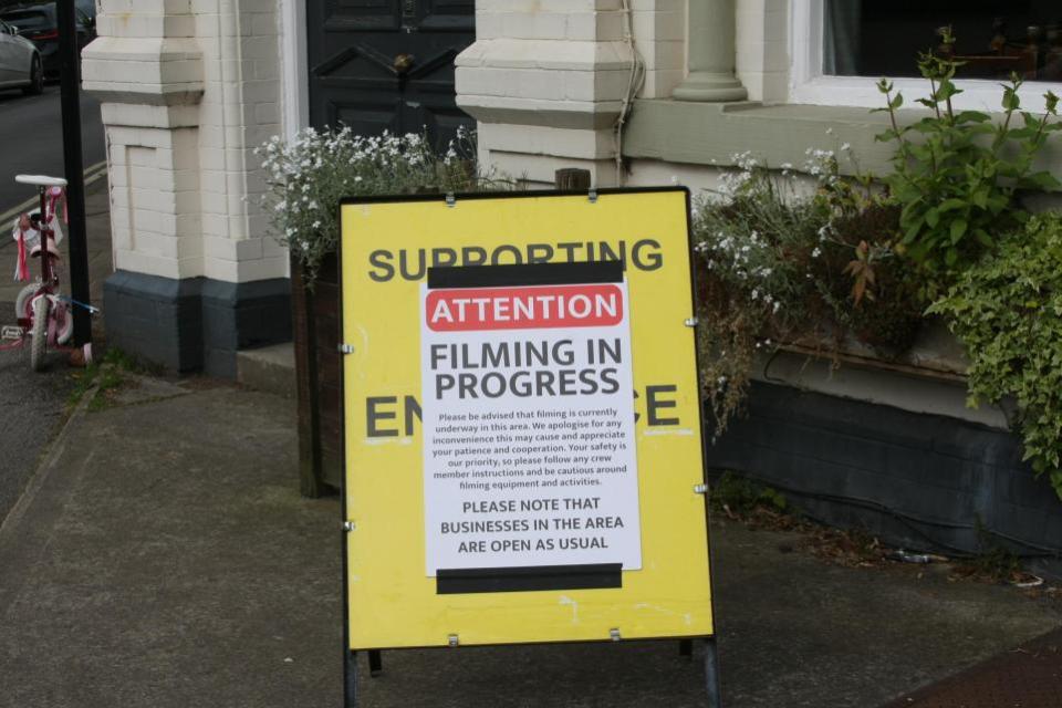 York Press: Filming was underway for detective drama Patience in New Walk Terrace, off Fishergate, on Saturday