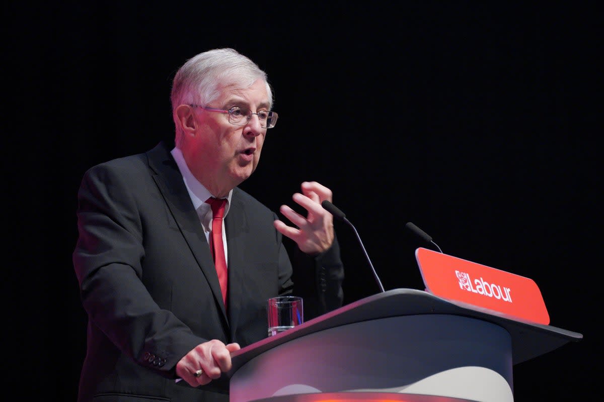 First minister of Wales Mark Drakeford during the Labour Party Conference at the ACC Liverpool. Picture date: Monday September 26, 2022 (Peter Byrne/PA) (PA Wire)