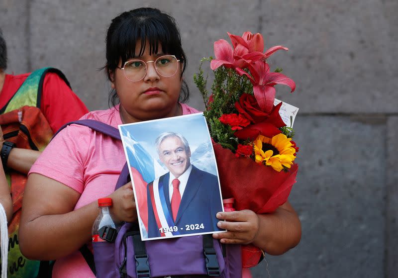 Funeral services for Chile's former President Sebastian Pinera, in Santiago