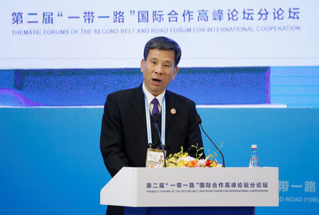 Chinese Finance Minister Liu Kun attends a thematic forum of the second Belt and Road Forum for international cooperation in Beijing, China, April 25, 2019. REUTERS/Jason Lee