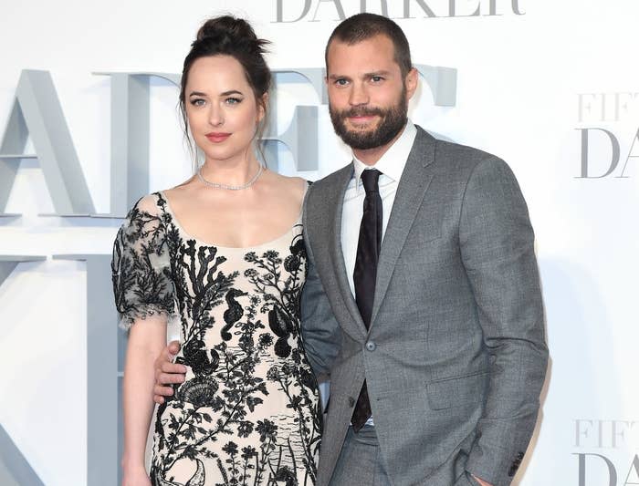 A closeup of Dakota and Jamie