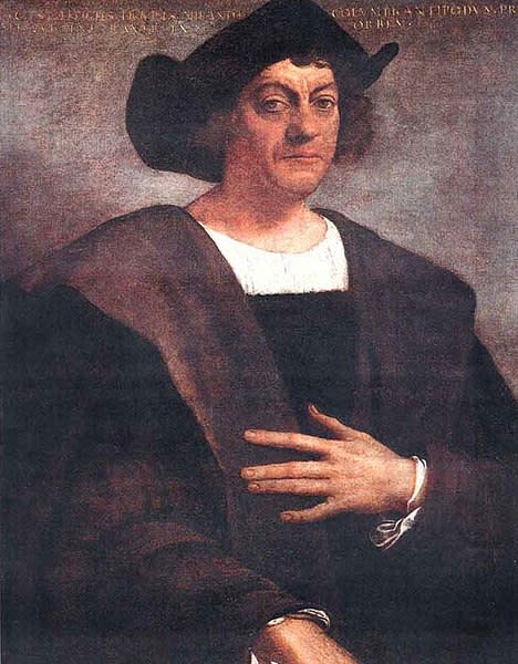 Retrato de Colón, de Sebastiano del Piombo. (Museo Metropolitano de Arte de Nueva York).