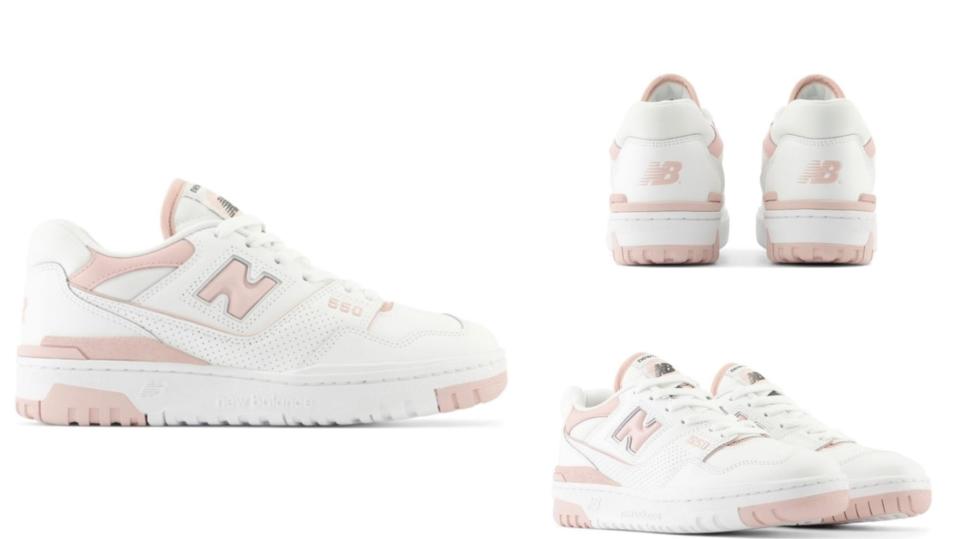 少女感滿分的NB550，讓人招架不住！（圖片來源：New Balance）