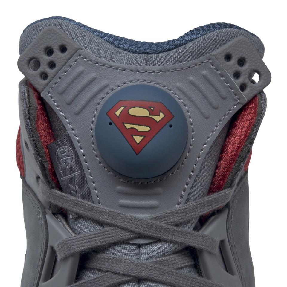 Superman Reebok shoe S insignia.