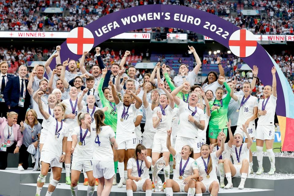 The Lionesses are the defending European champions (The FA via Getty Images)