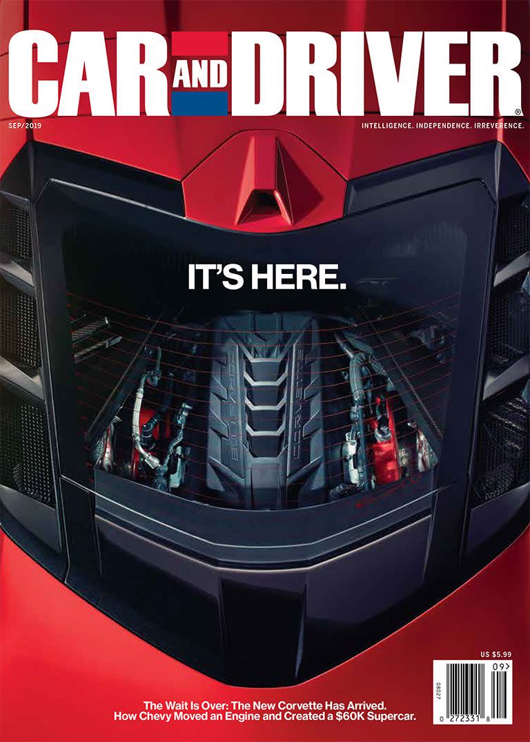 The 89 Issues of Car and Driver with a Corvette on the Cover