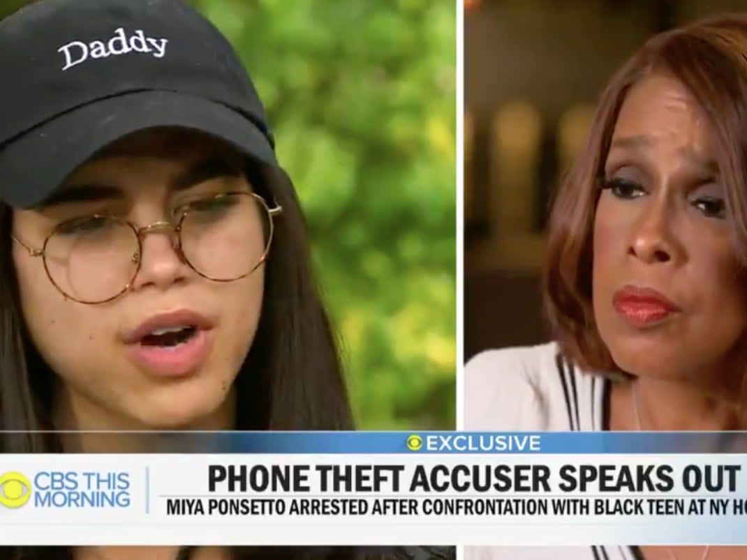 <p>‘Soho Karen’ arrested, interrupts Gayle King mid-interview</p> (CBS)