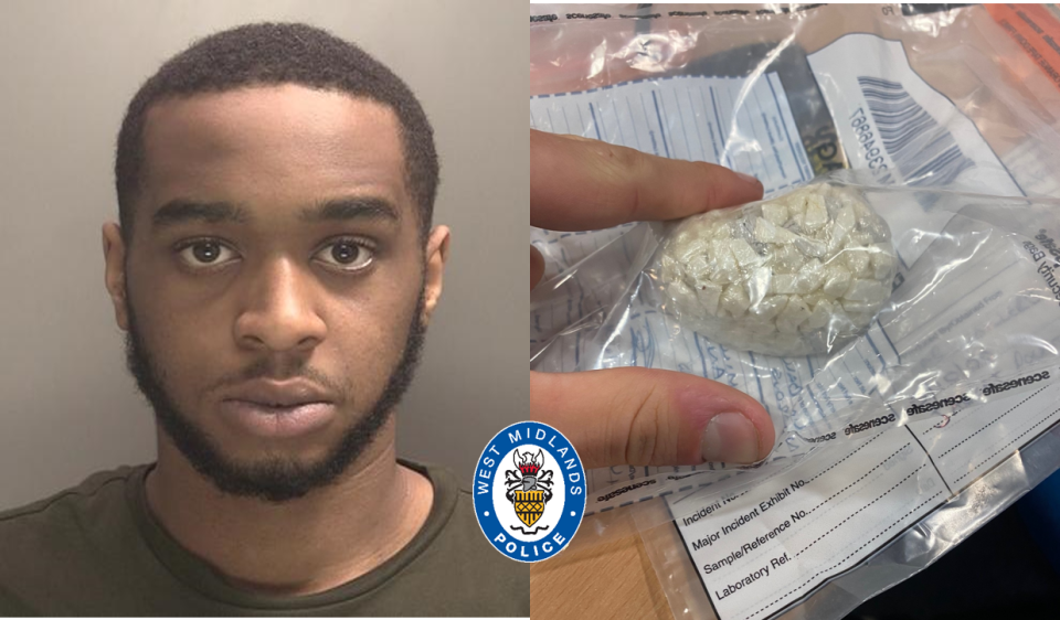 Amari Miller, 20, of Horton Square in the Highgate area of Birmingham, was jailed at Birmingham Crown Court as part of a county lines drug investigation. (West Midlands Police)